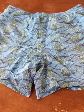 Patagonia Men's Baggies Light Blue Fly Fish Pattern 5" Nylon Shorts 2018, Size L
